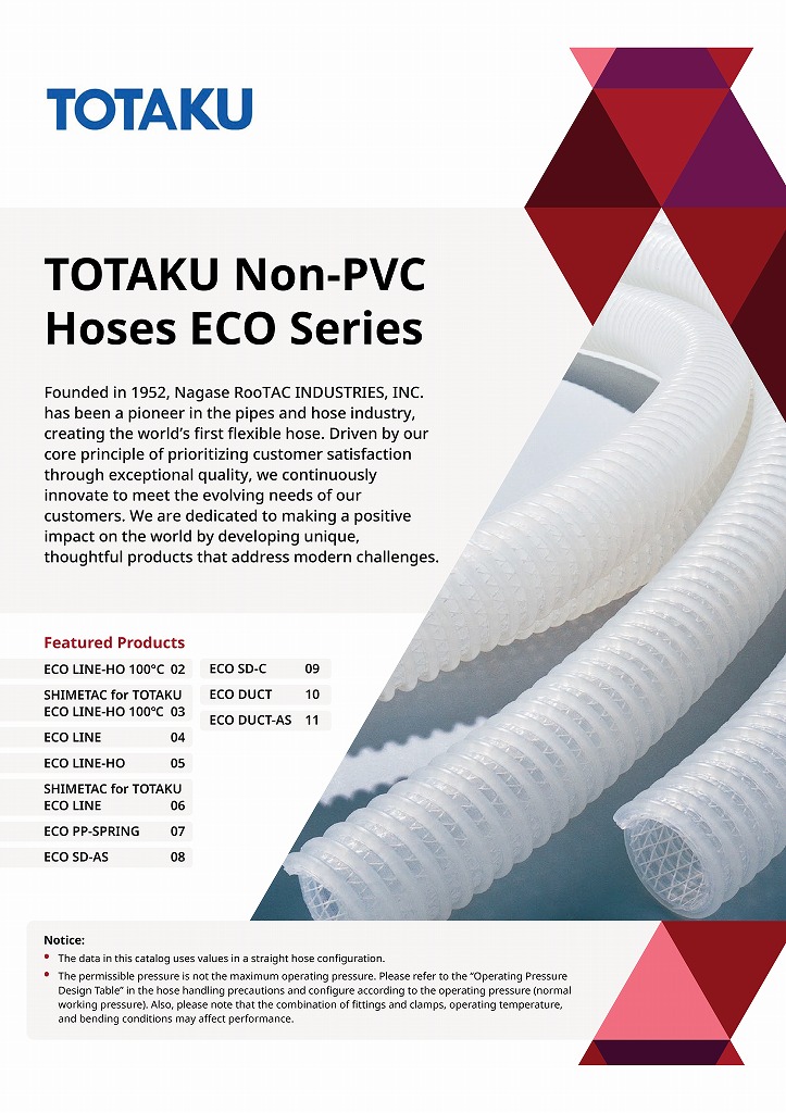 TOTAKU Non-PVC Hoses ECO Series
