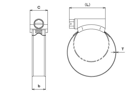 ABA band（SS・SUS）Structural drawing