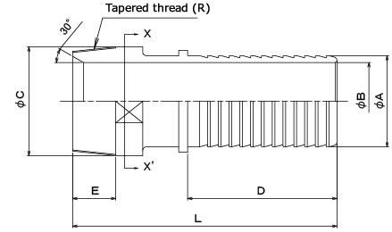 M1 nipple with stopper device Structural drawing1