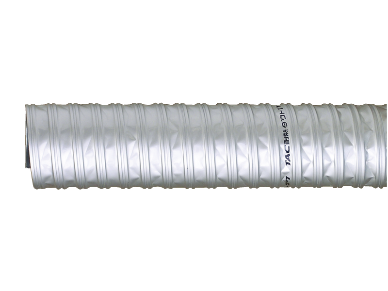 ブルー×レッド TAC硬質ダクトPP 75mm×9m(カット) 呼75径 東拓工業 スポットクーラー 集塵 空調 排気 
